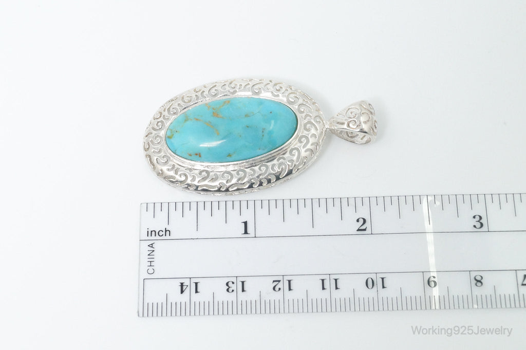 Vintage Desert Rose Trading Co Turquoise Sterling Silver Necklace Pendant | Jewelry > Necklaces > Pendants | Wiccan Center