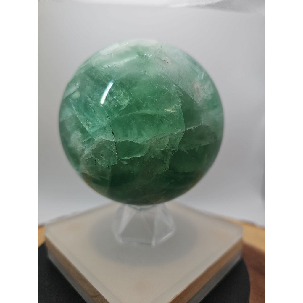 2.84Natural Rainbow Fluorite Quartz Crystal Sphere Ball Polished Healing | Crystal Spheres & Eggs | Wiccan Center
