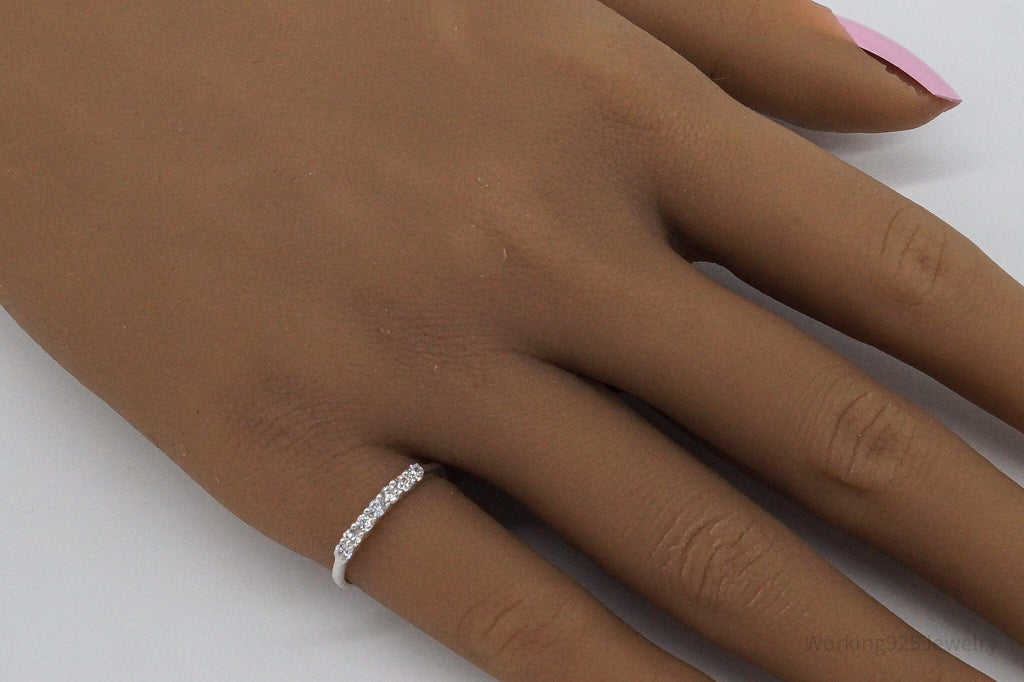Vintage STE BEE Cubic Zirconia Sterling Silver Ring - Size 6 | Jewelry > Rings | Wiccan Center