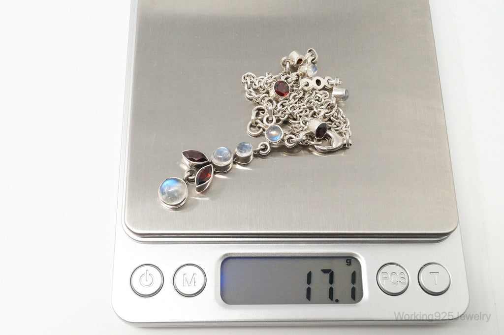 Designer Nicky Butler Moonstone Garnet Sterling Silver Necklace | Jewelry > Necklaces > Pendants | Wiccan Center