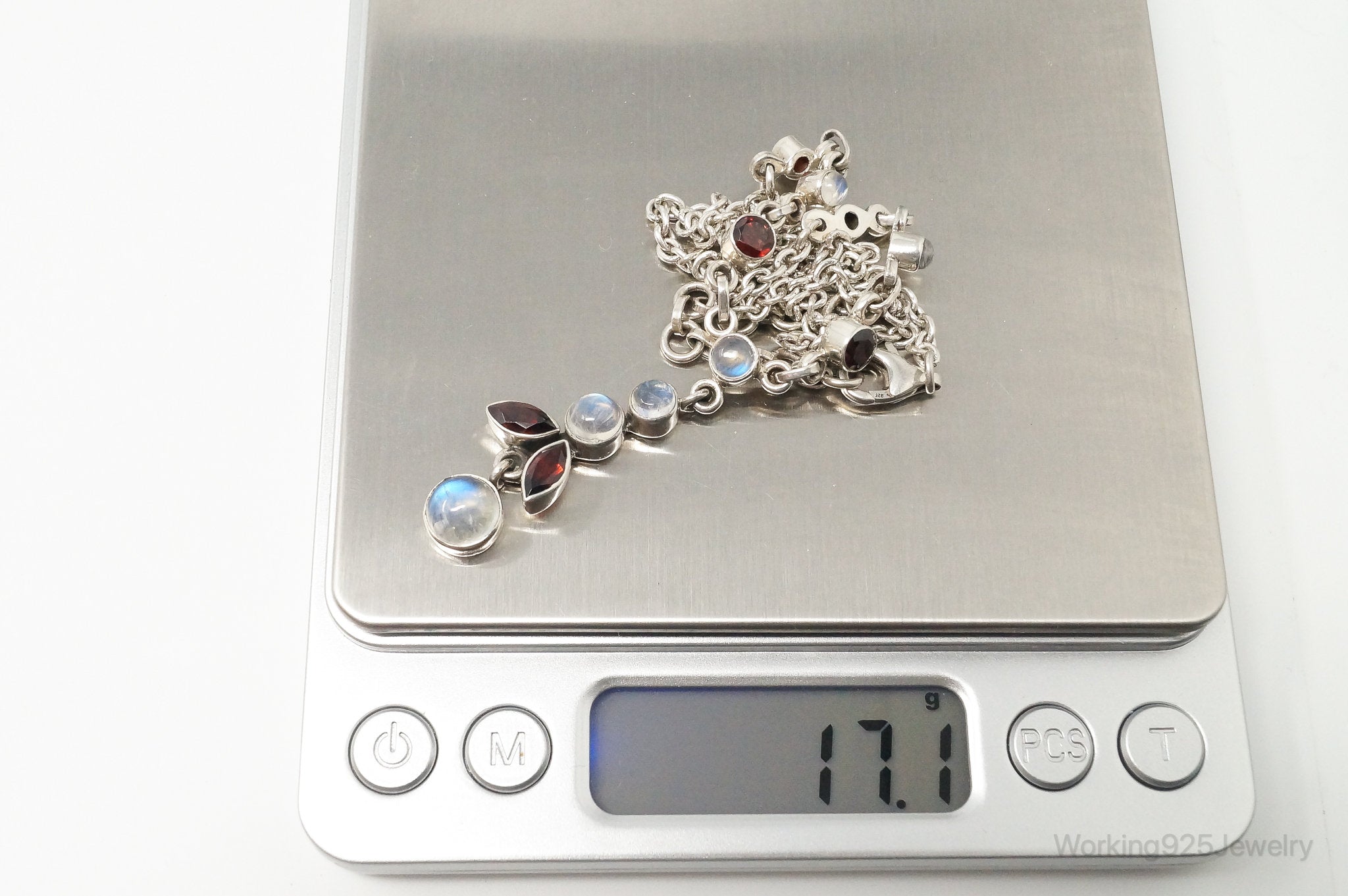 Designer Nicky Butler Moonstone Garnet Sterling Silver Necklace | Jewelry > Necklaces > Pendants | Wiccan Center