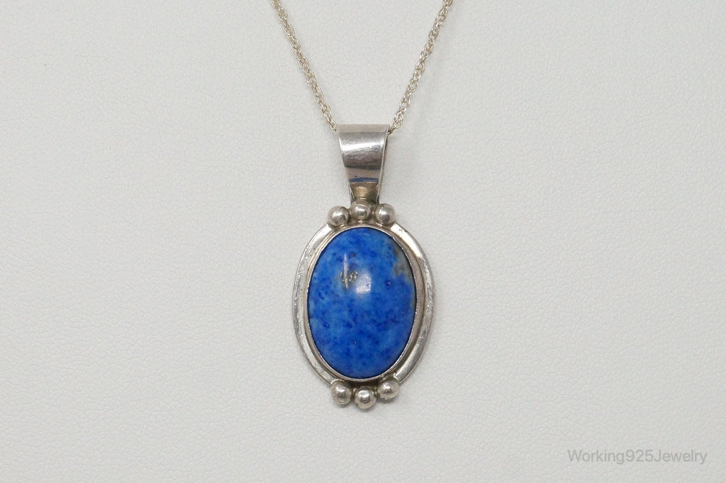 VTG Native American Jason Livingston Lapis Lazuli Sterling Silver Necklace | Jewelry > Necklaces > Pendants | Wiccan Center