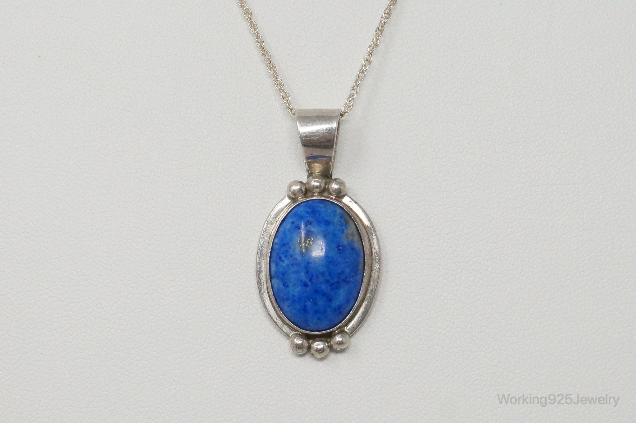 VTG Native American Jason Livingston Lapis Lazuli Sterling Silver Necklace | Jewelry > Necklaces > Pendants | Wiccan Center