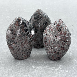 Sodalite Syenite Polished Standing Flame Carving UV Reactive | Sodalite Syenite | Wiccan Center