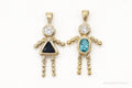 Gold Vermeil Cubic Zirconia Blue Topaz Sapphire Sterling Silver Pendants | Jewelry > Necklaces > Pendants | Wiccan Center