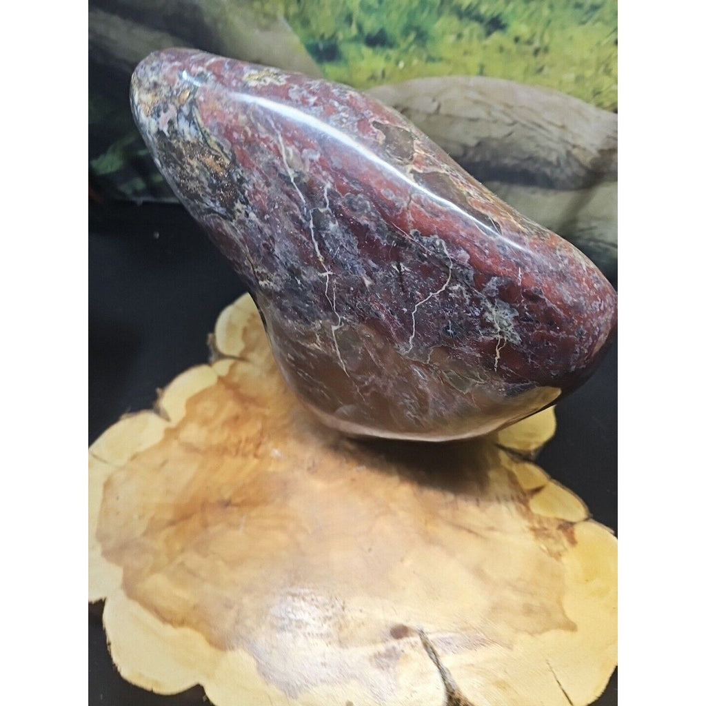 Chicken Blood Stone Quartz Crystal Mineral Specimen — 16.6 lbs, Vitality & Energy Stone | CrystalCloud Company