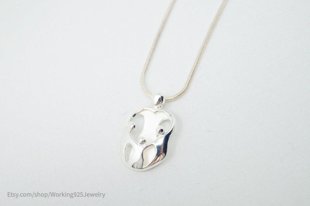 Vintage Designer Carolyn Pollack Relios Mothers Love Sterling Silver Necklace | Jewelry > Necklaces | Wiccan Center