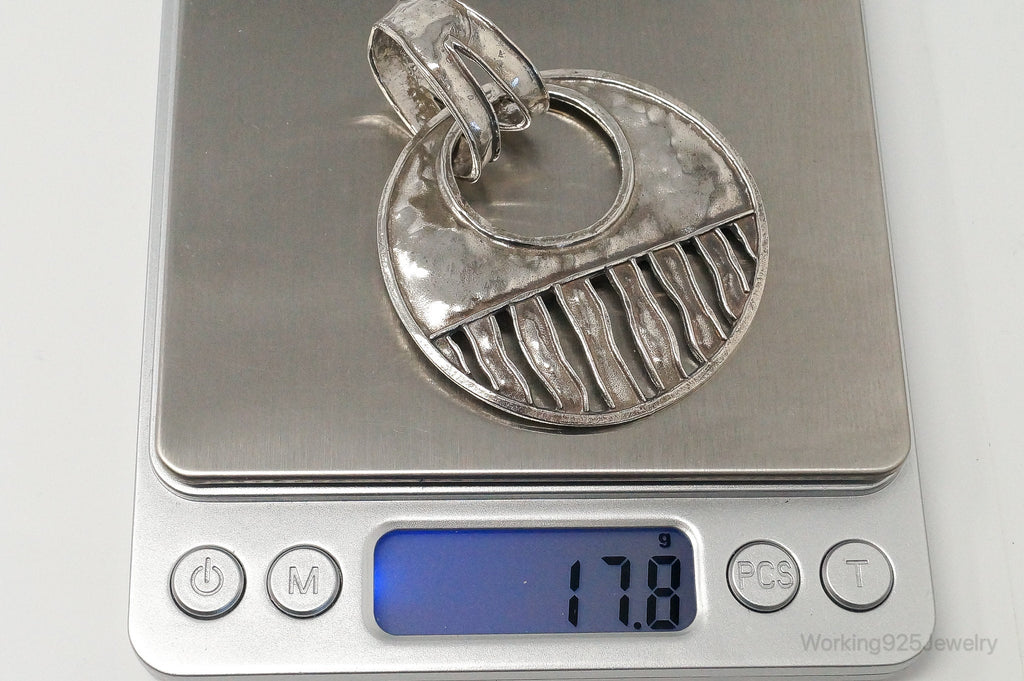 Retired Silpada Cascading Waves Hammered Sterling Silver Necklace Pendant | Jewelry > Necklaces > Pendants | Wiccan Center