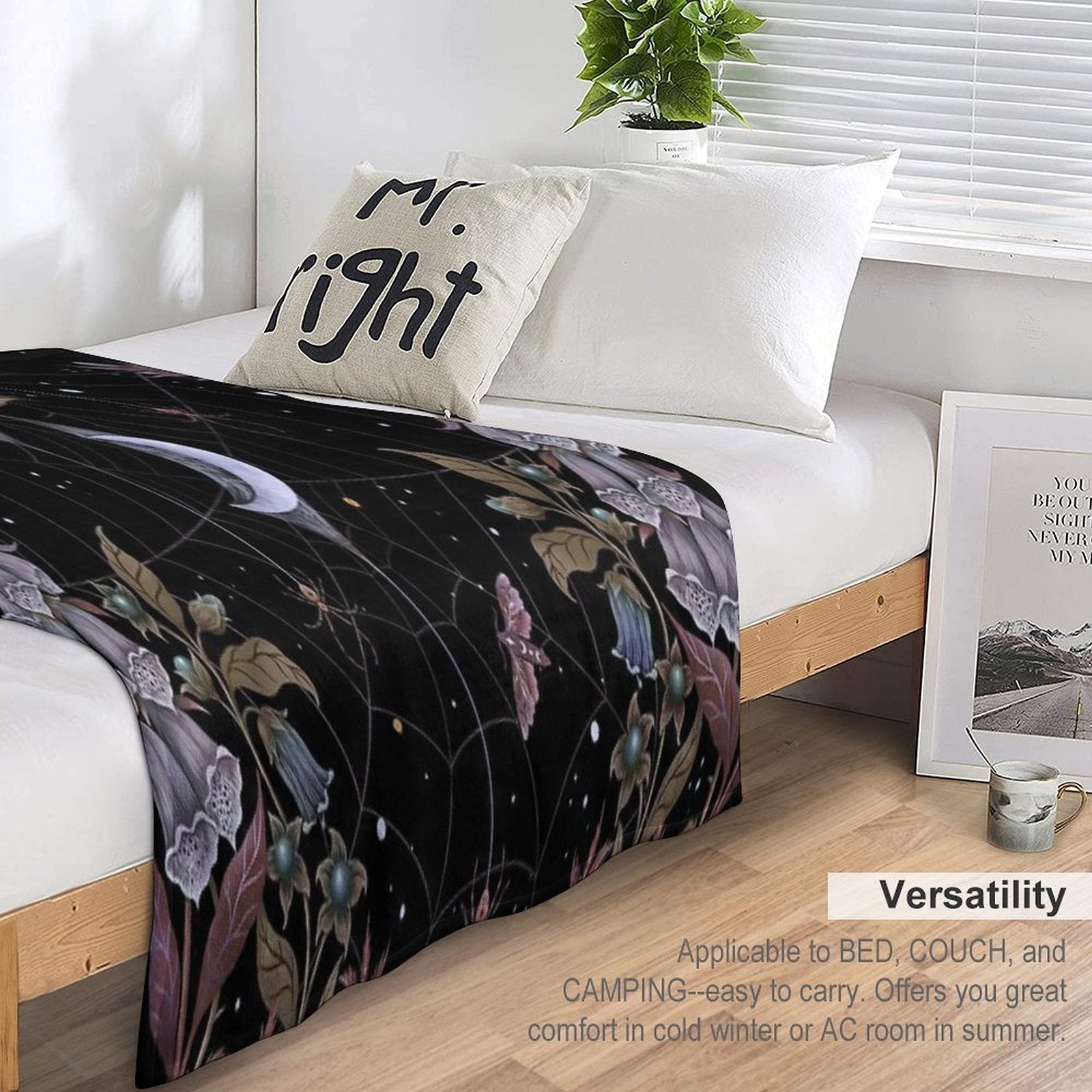 Witch Garden Shrink-resistant Throw Blanket