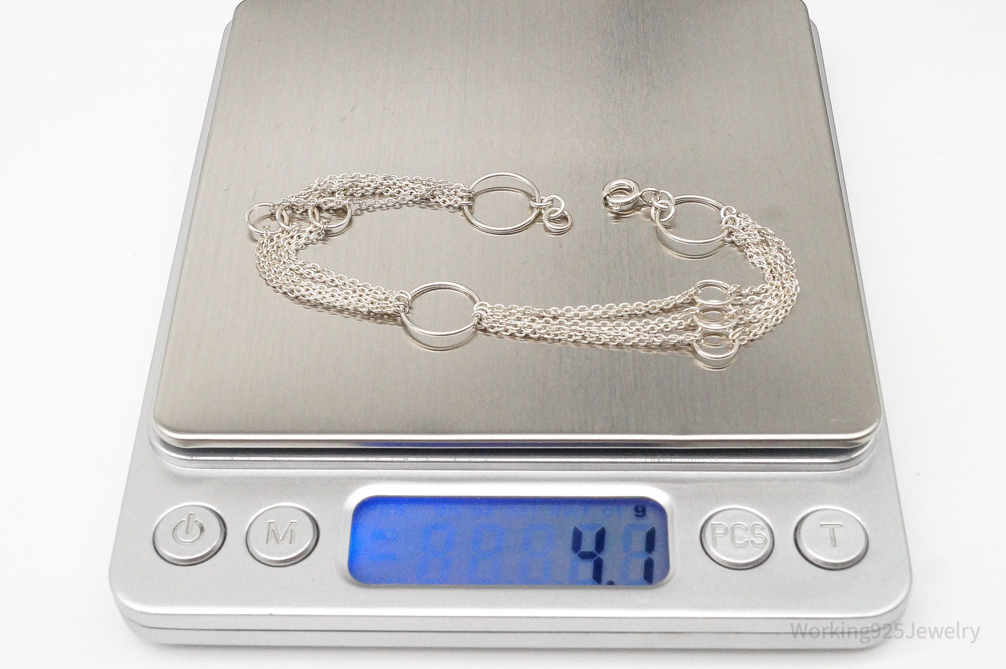 Vintage Geometric Circles Sterling Silver Bracelet | Jewelry > Bracelets | Wiccan Center