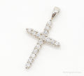 Vintage Designer Avon Cubic Zirconia Cross Sterling Silver Pendant | Jewelry > Necklaces > Pendants | Wiccan Center