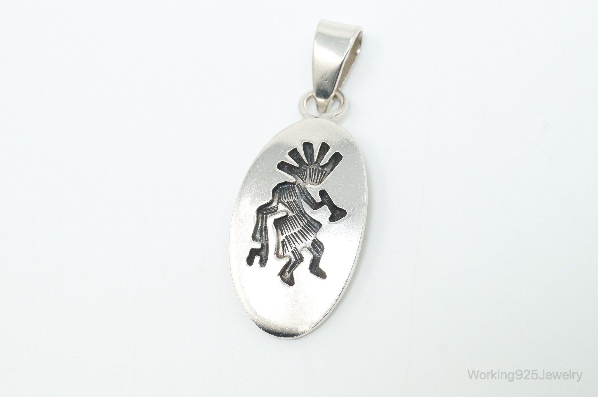 Vintage Mexico Dancing Kokopelli Southwestern Sterling Silver Pendant | Jewelry > Necklaces > Pendants | Wiccan Center