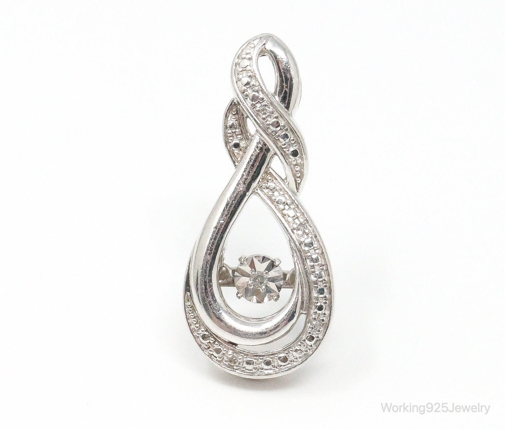 Vintage Diamond Sterling Silver Necklace Pendant | Jewelry > Necklaces > Pendants | Wiccan Center