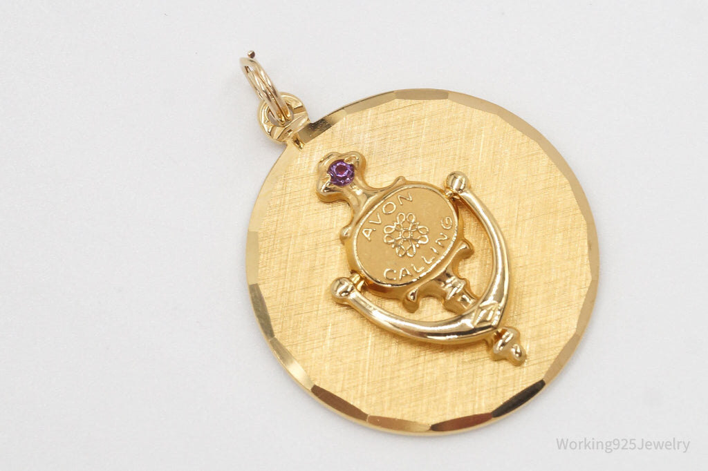 Rare Vintage Avon Presidents Club 10K Gold Filled Door Knocker Pendant | Jewelry > Necklaces > Pendants | Wiccan Center