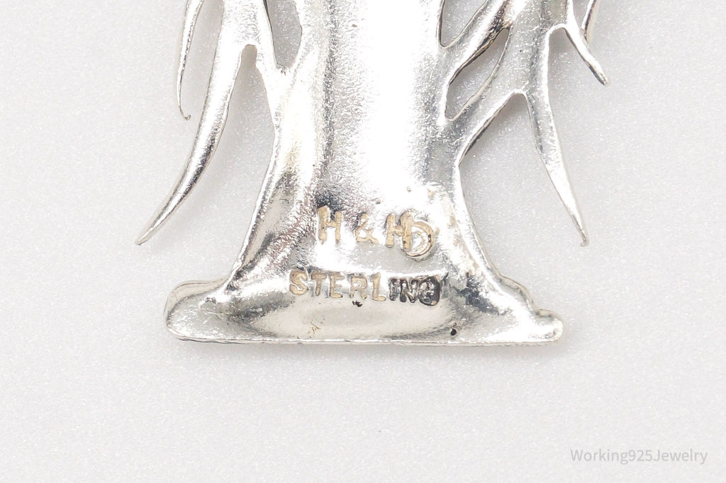 Vintage Designer H&H Angel Praying Sterling Silver Brooch Pin Pendant | Jewelry > Brooches, Pins & Clips | Wiccan Center