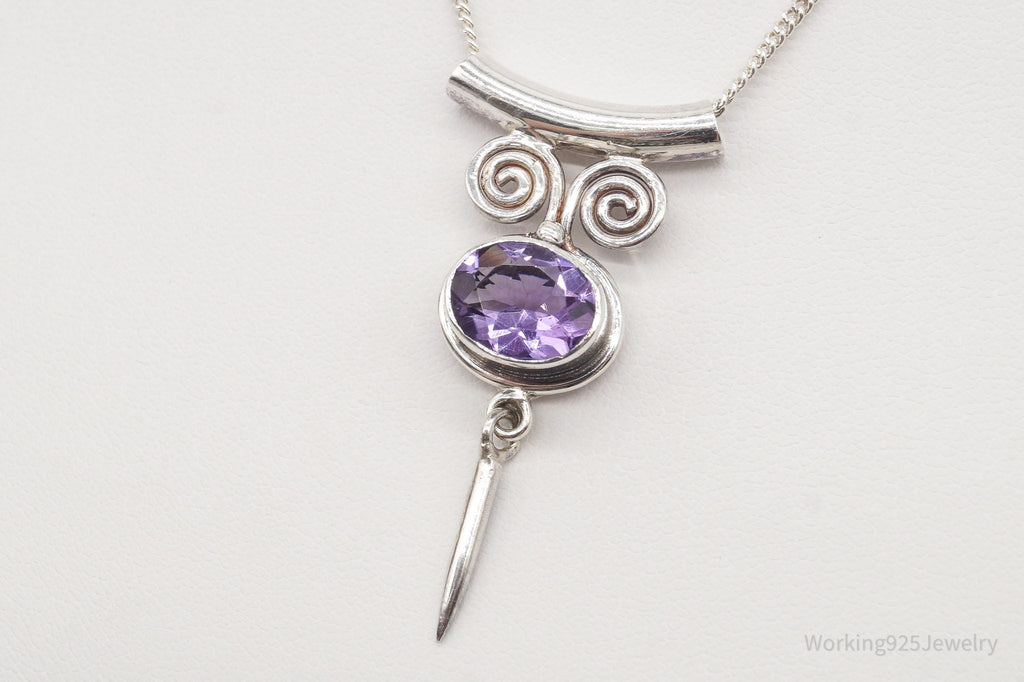 Vintage Designer Sajen Amethyst Sterling Silver Necklace | Jewelry > Necklaces > Pendants | Wiccan Center