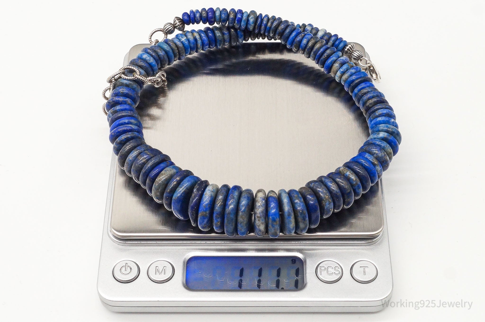 Vintage Southwestern Lapis Lazuli Bead Sterling Silver Necklace | Jewelry > Necklaces | Wiccan Center