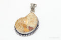 Vintage Large Ammonite Fossil Shell Sterling Silver Necklace Pendant | Jewelry > Necklaces > Pendants | Wiccan Center
