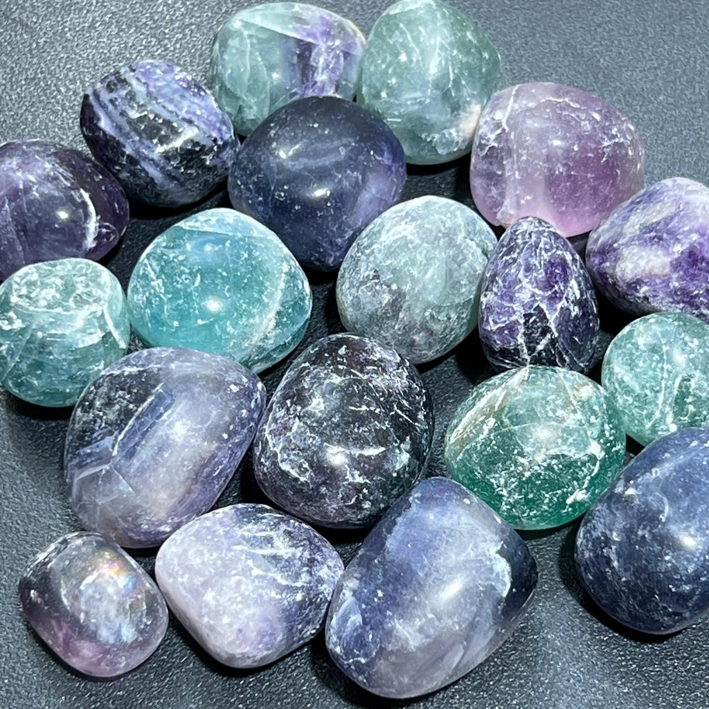 Rainbow Fluorite Crystal Tumbled Stones (By The Piece or Pound) Wholesale | Home & Living > Home Decor > Home Accents > Rocks & Geodes | Wiccan Center