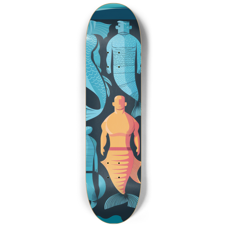 Marine Kin Skateboard Set – 3-Piece Ocean Art Series | Skateboard | Wiccan Center