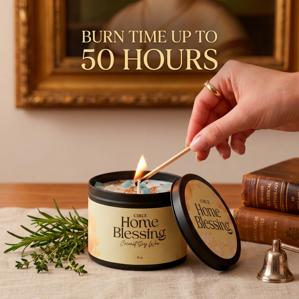 Home Blessing Candle — 8‑oz Harmony & Protection | | Wiccan Center