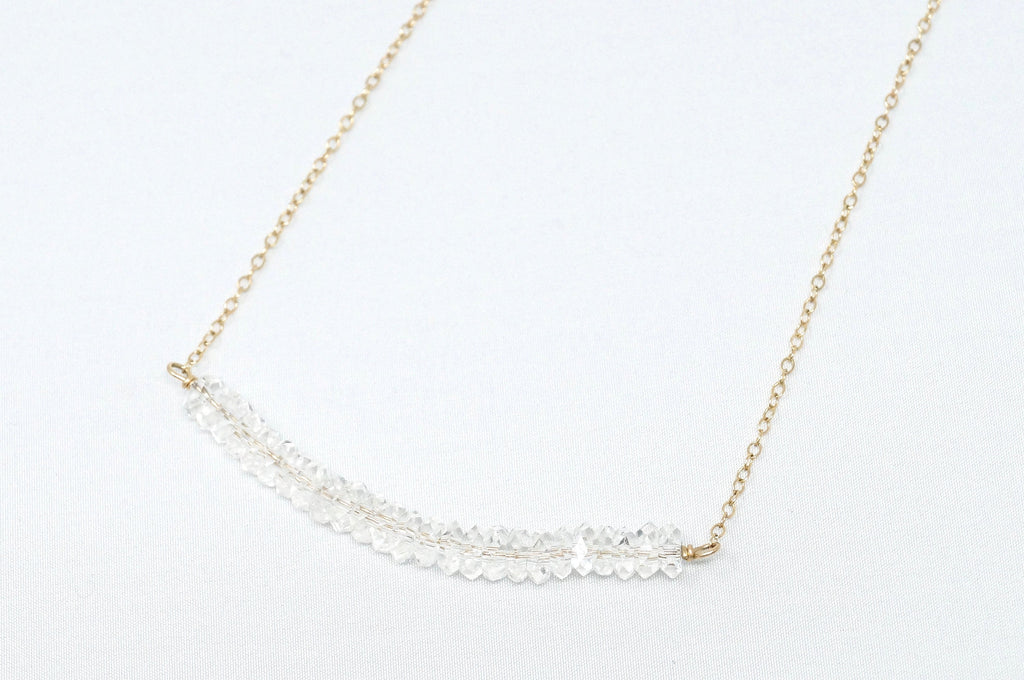 Vintage Designer Deb Guyot Quartz 14K Gold Filled Sterling Silver Necklace | Jewelry > Necklaces > Pendants | Wiccan Center