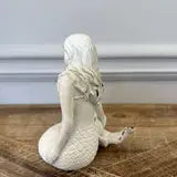 White Mermaid Resin Candle Holder | | Wiccan Center