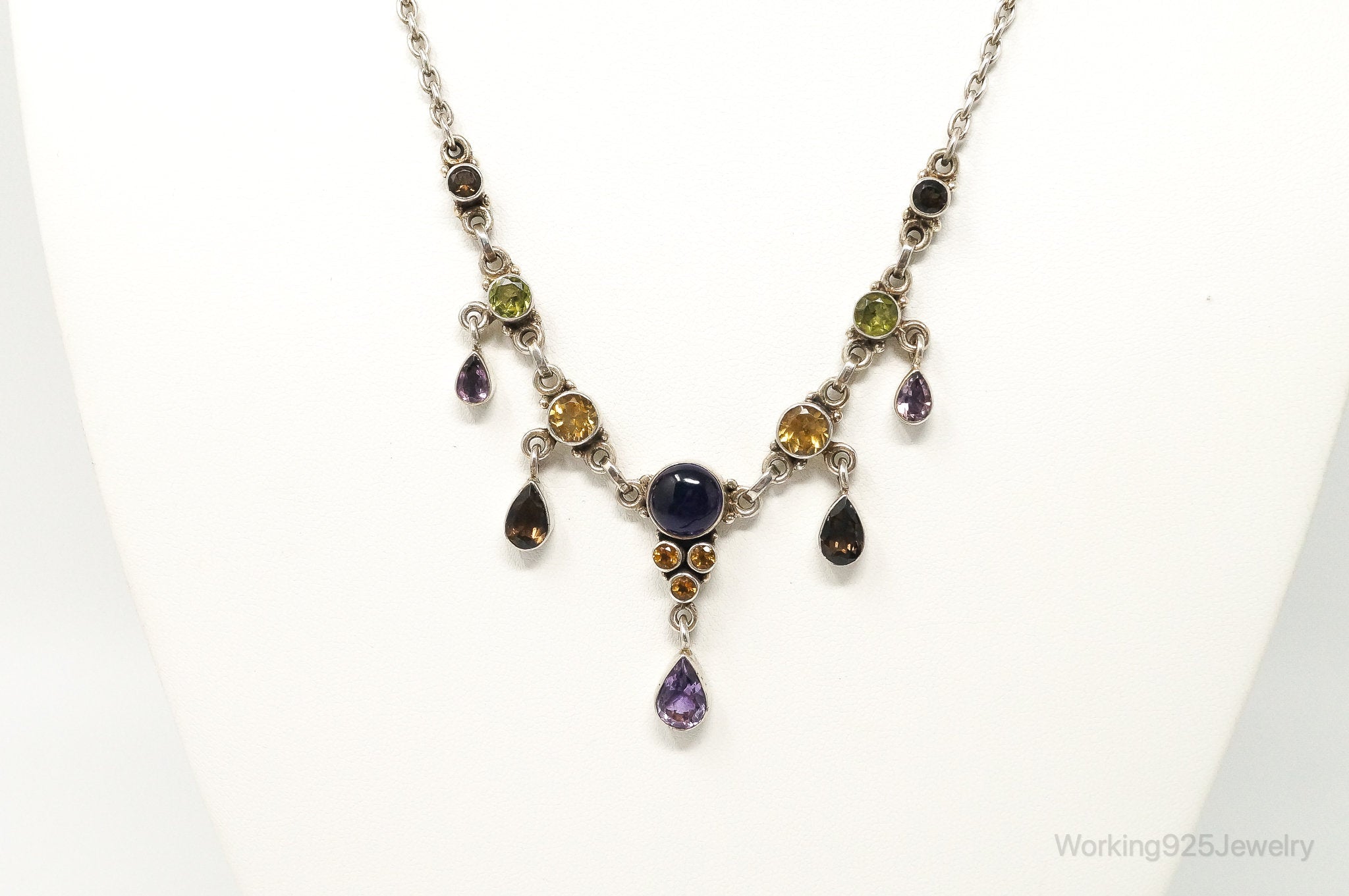 Vintage Designer Nicky Butler Multi Gem Sterling Silver Necklace | Jewelry > Necklaces > Pendants | Wiccan Center