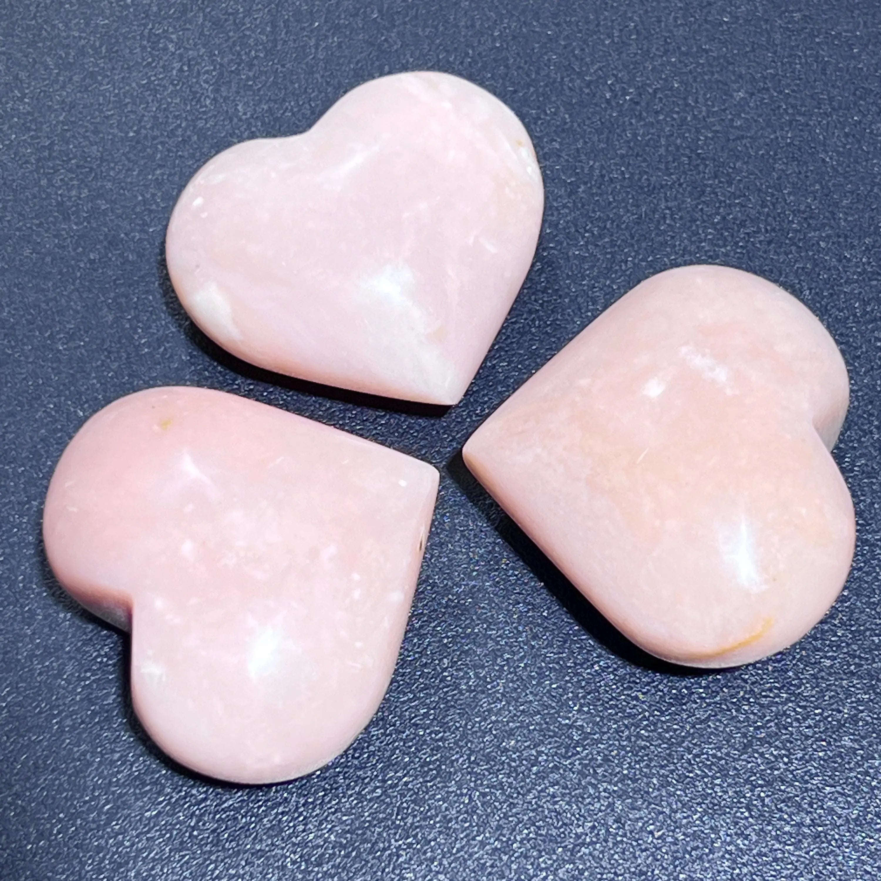 Pink Opal Puffy Heart Polished Crystal Carving Gemstones Decor | Home & Living > Home Decor > Home Accents > Rocks & Geodes | Wiccan Center