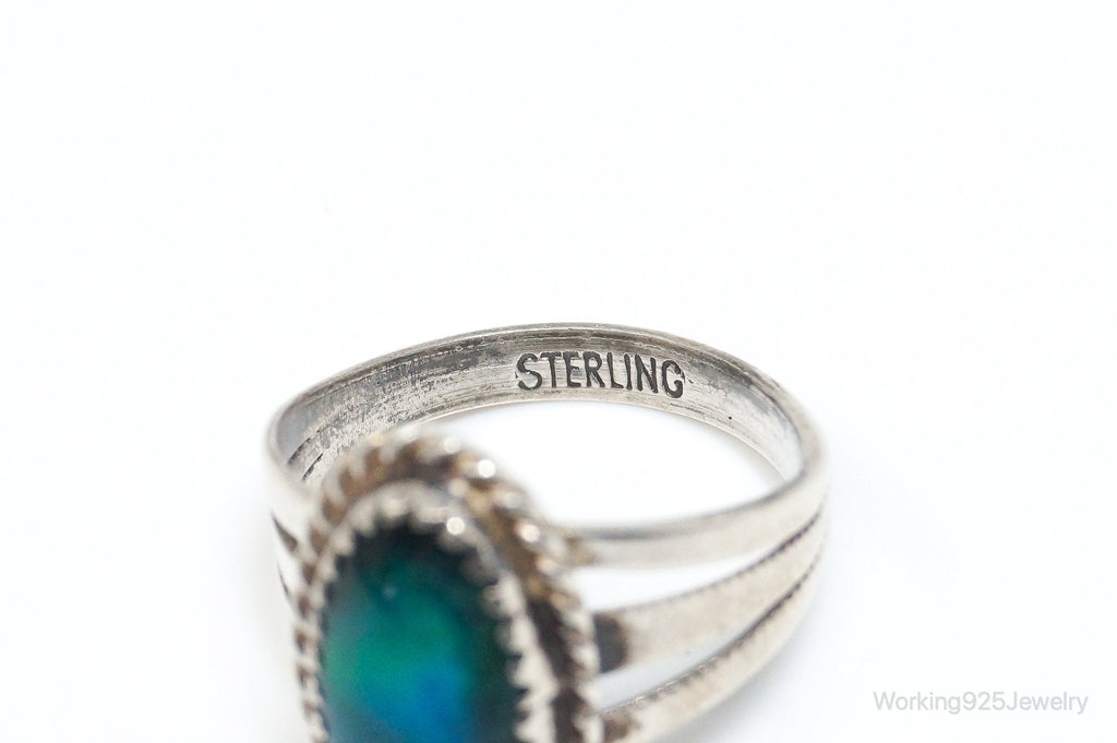 Vintage Native American Paua Abalone Shell Sterling Silver Ring - SZ 6.25 | Jewelry > Rings | Wiccan Center
