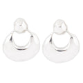 Faceted Sterling Silver Doorknocker Post Earrings | Earrings | Wiccan Center