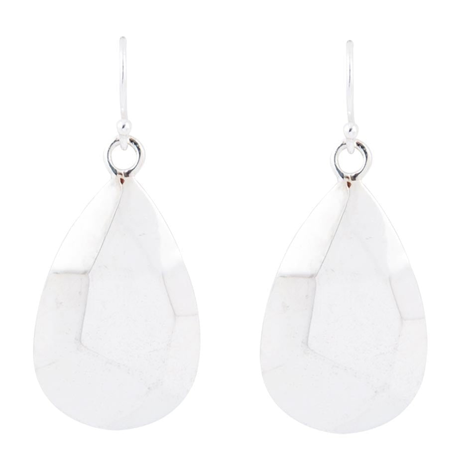 Faceted Sterling Silver Drop Earrings | Earrings | Wiccan Center