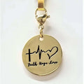 Faith Hope Love Charm Gold | Shop All | Wiccan Center