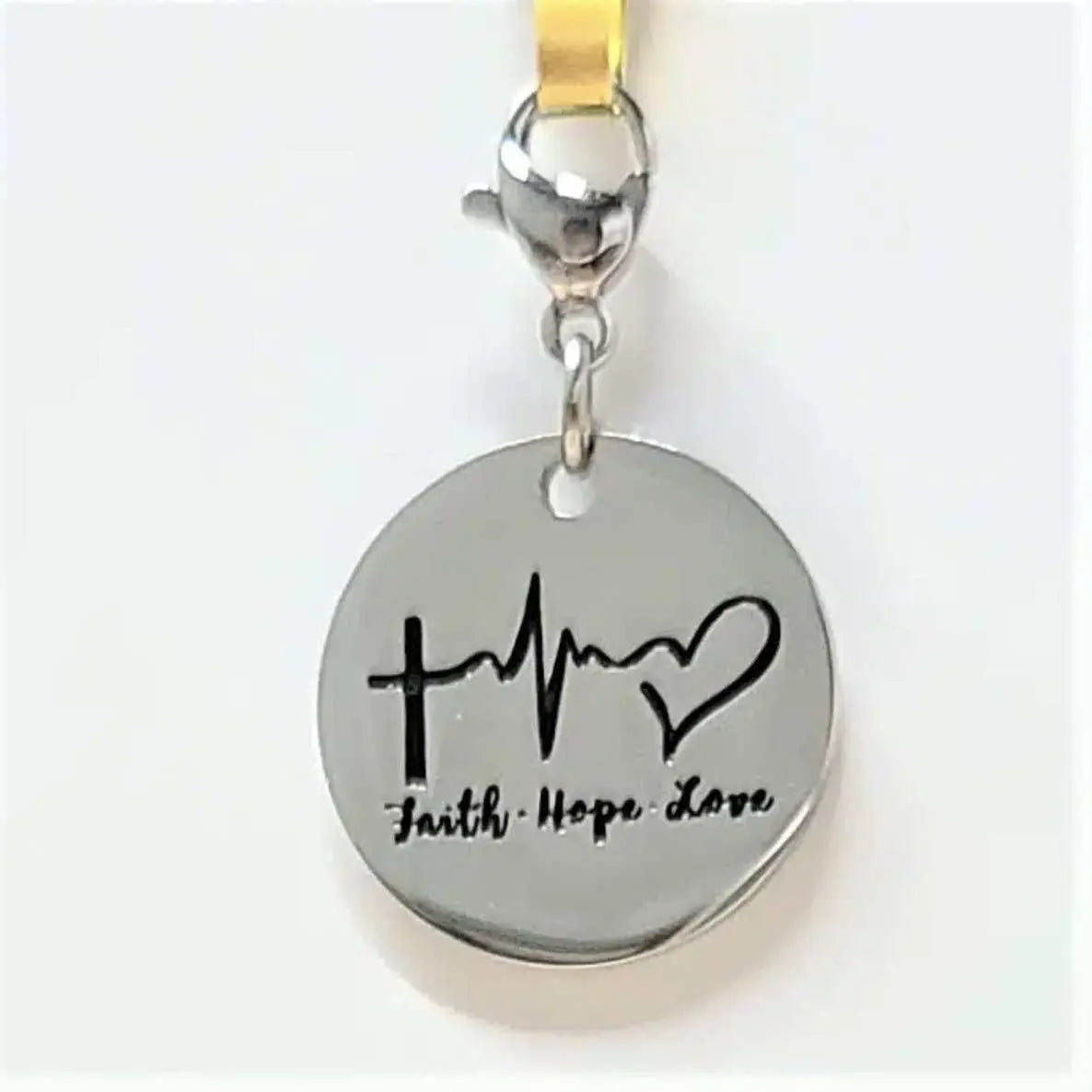 Faith Hope Love Charm Stainless | Shop All | Wiccan Center