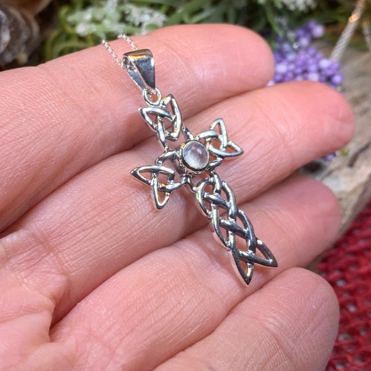 Kathleen Celtic Cross Necklace in Sterling Silver | Pendant | Wiccan Center