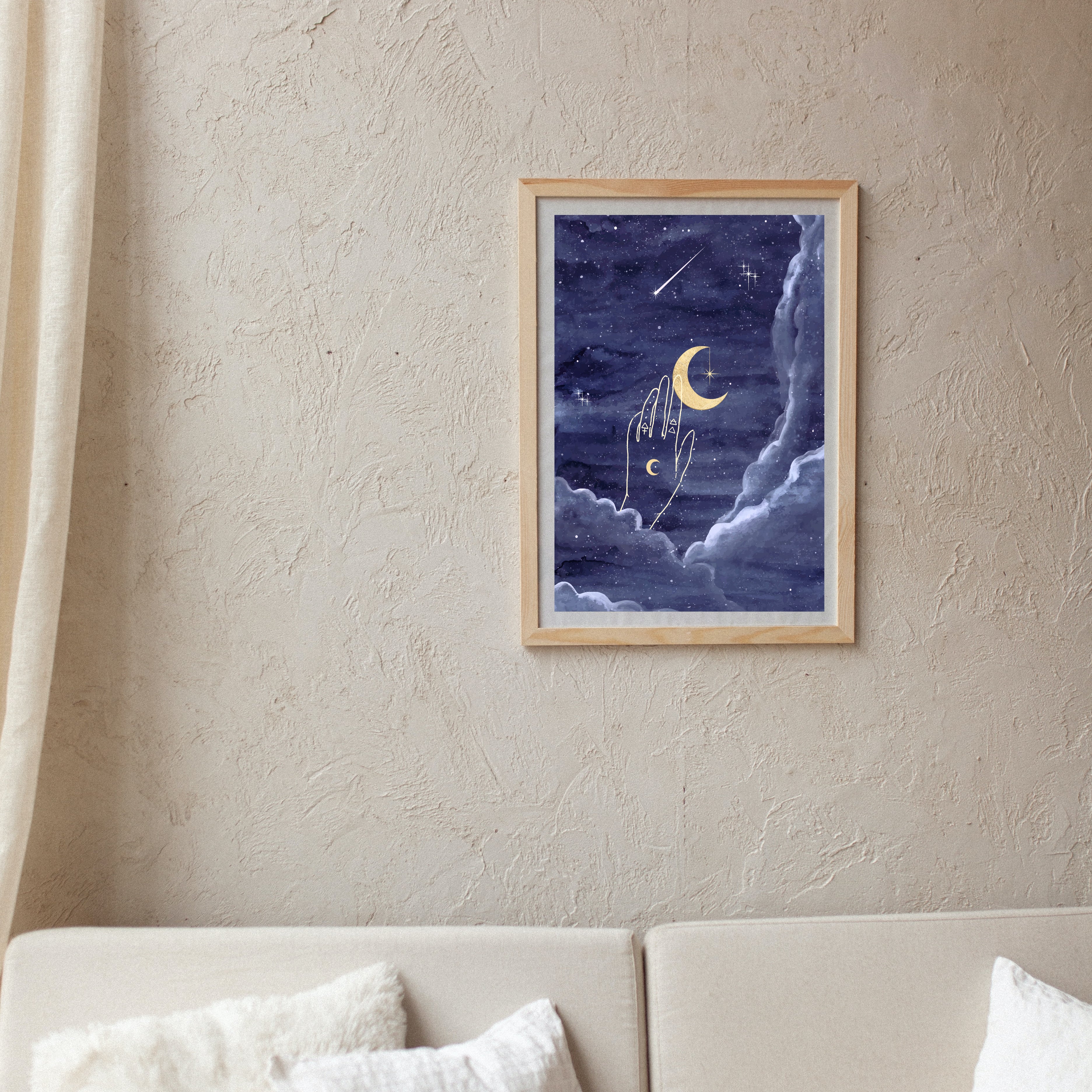 Once in a Blue Moon Art Print