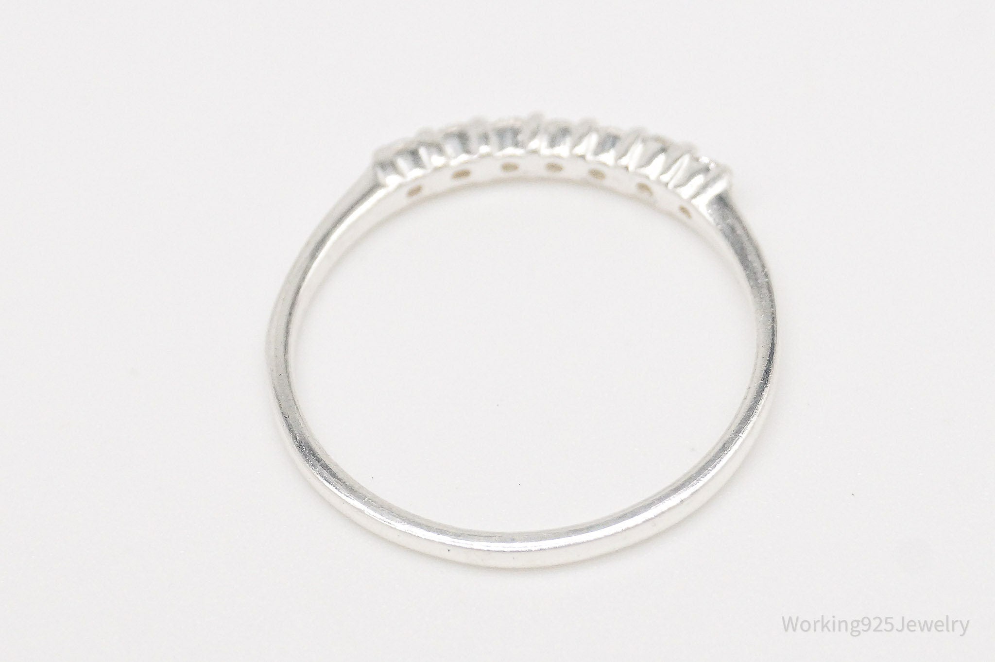 Vintage STE BEE Cubic Zirconia Sterling Silver Ring - Size 7.5 | Jewelry > Rings | Wiccan Center