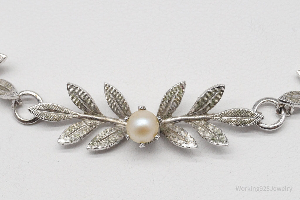 Vintage 1940s Designer Van Dell Pearl Sterling Silver Necklace | Jewelry > Necklaces | Wiccan Center