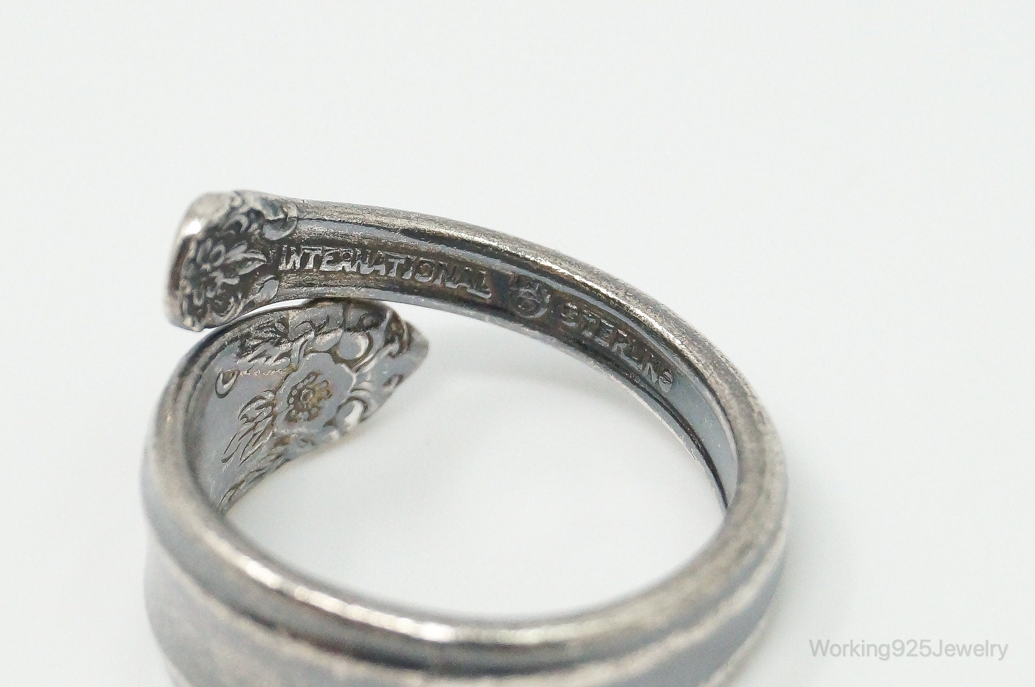 Antique International Sterling "Prelude" Floral Silver Spoon Ring Size 6 | Jewelry > Rings | Wiccan Center