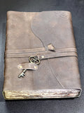 Large Rustic Brown Leather Bound 100 Page Sketchbook Notebook Key Carving Wholesale | Books, Movies & Music > Books > Blank Books > Journals & Notebooks | Wiccan Center