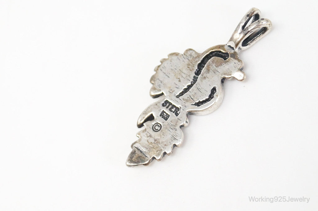 Vintage Designer WM Co Grape Leaves Sterling Silver Pendant | Jewelry > Necklaces > Pendants | Wiccan Center