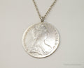 Antique 1780 M. Theresia Austrian Silver Thaler Coin Necklace | Jewelry > Necklaces > Pendants | Wiccan Center