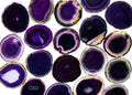 Purple Agate Slice Size #4 (4 To 4.5 Inches) (1 Piece)
