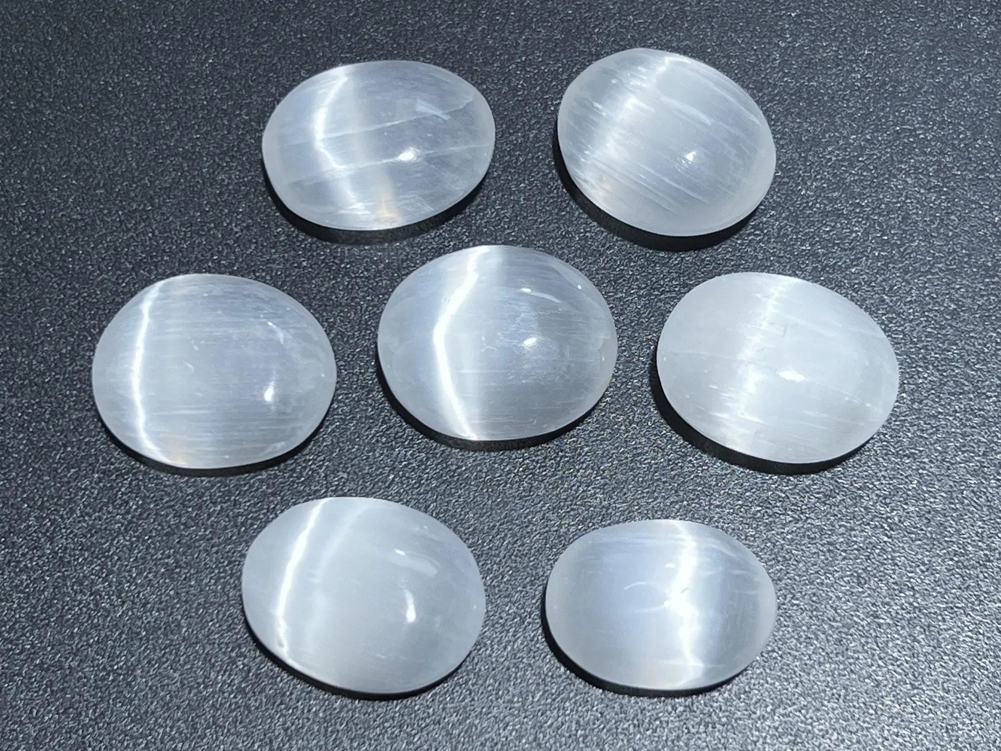 Selenite Crystal Mini Small Palm Stone Orb Carving Wholesale Bulk Gemstone Lot | Home & Living > Spirituality & Religion > Prayer Beads & Charms > Metaphysical Crystals | Wiccan Center