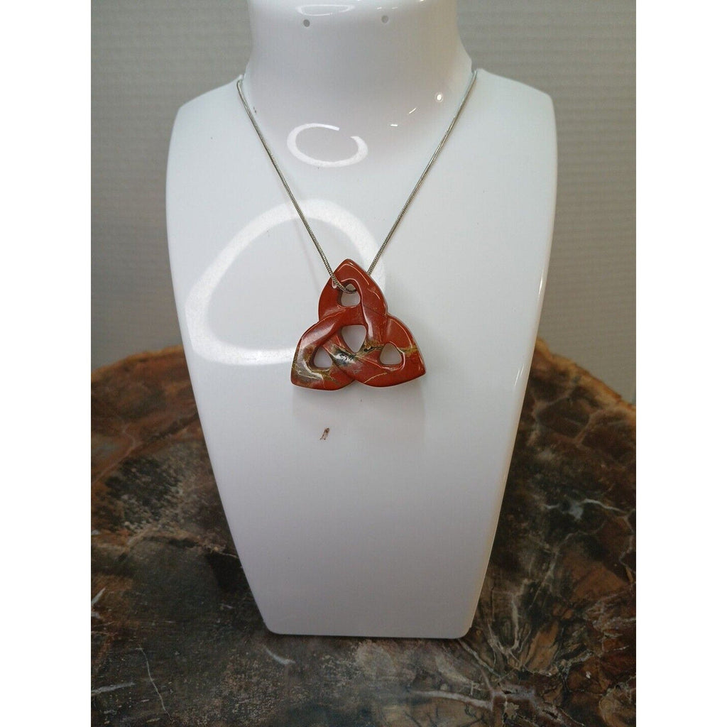 Ocean Jasper Agate Necklace — 925 Sterling Silver Chain