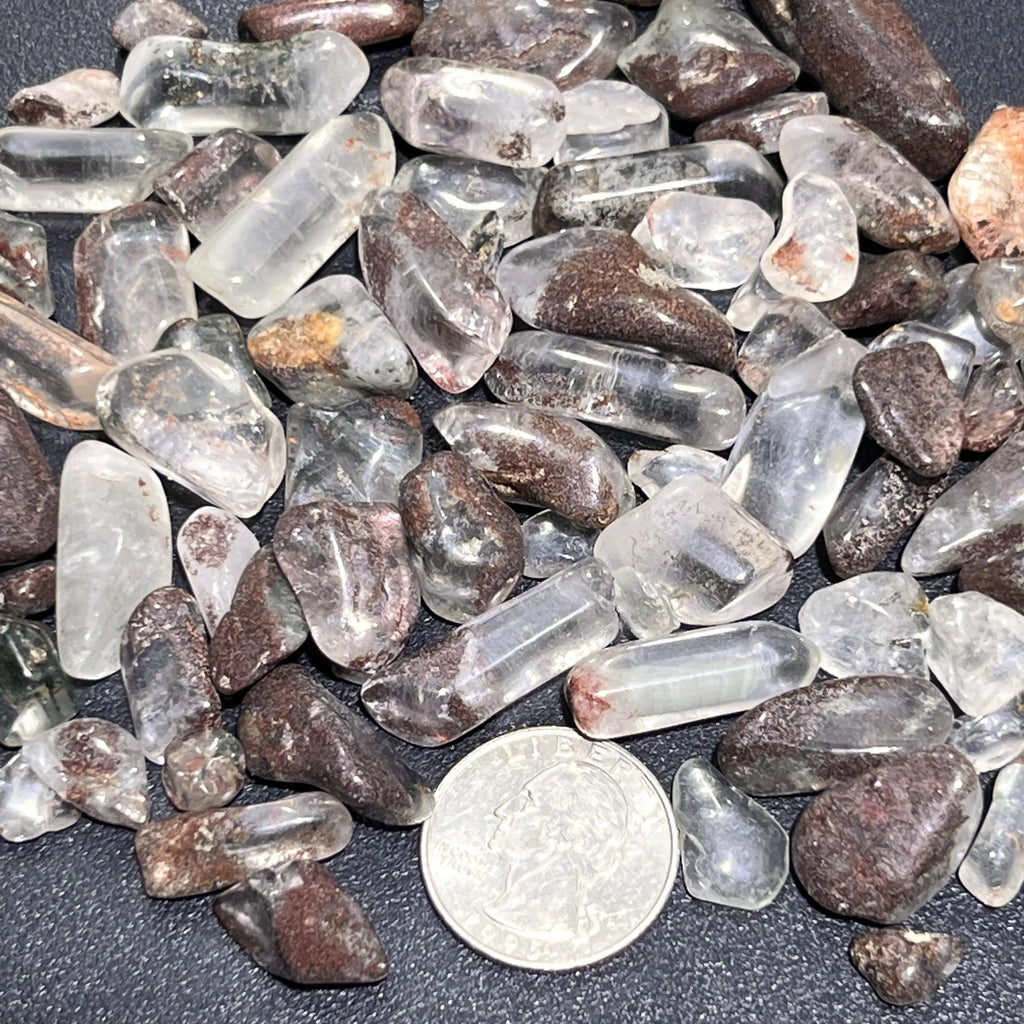 Garden Quartz Crystal (Mystical Lodolite) Small Tumbled Stones (By The Ounce Or Pound) Wholesale | Home & Living > Home Decor > Home Accents > Rocks & Geodes | Wiccan Center