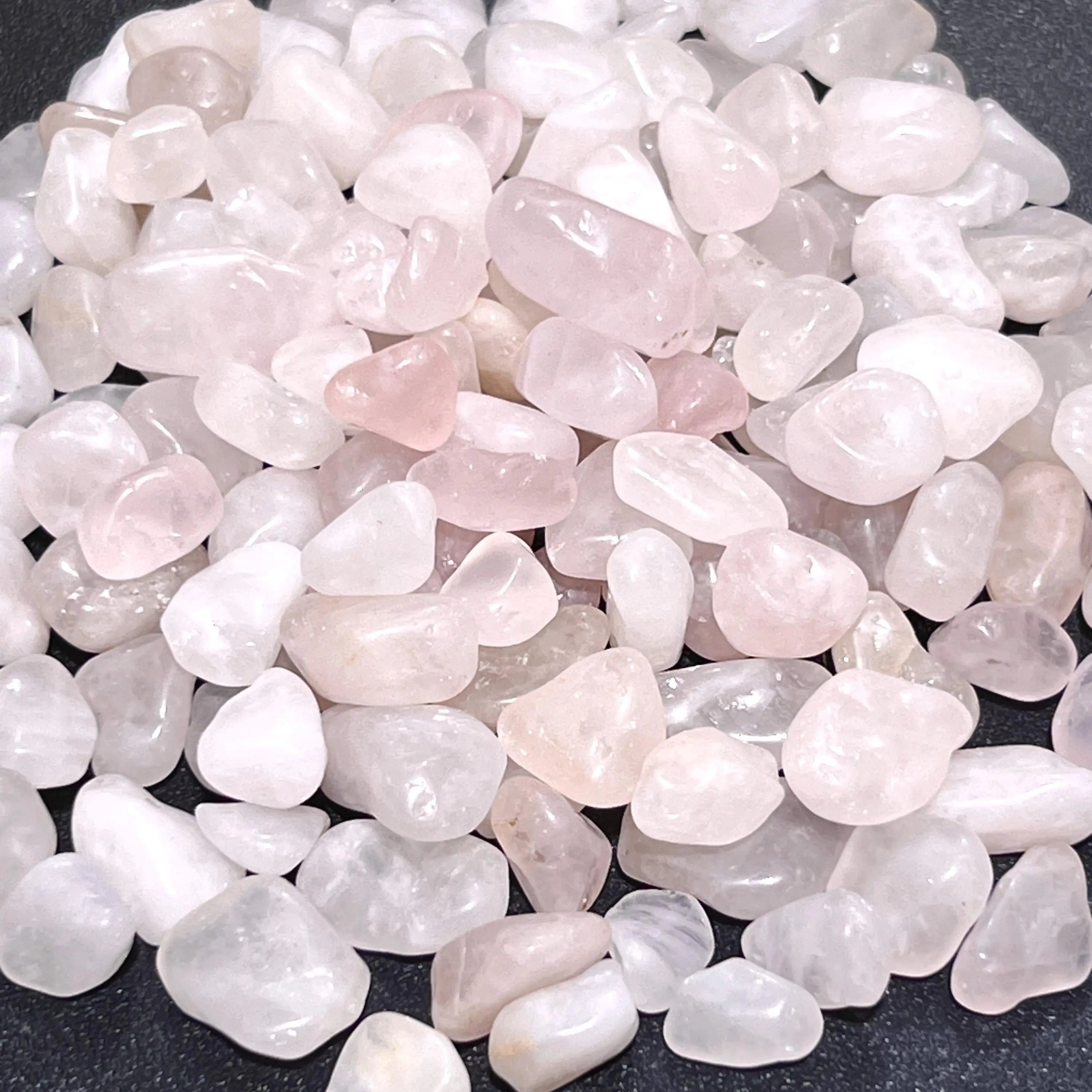 Pink Rose Quartz Small Tumbled Stones (By The Ounce or Pound) Wholesale | Home & Living > Home Decor > Home Accents > Rocks & Geodes | Wiccan Center