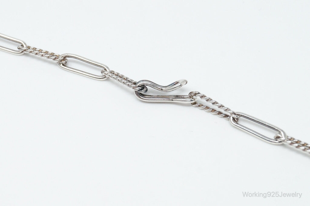 Vintage Modernist Link Sterling Silver Chain Necklace | Jewelry > Necklaces > Pendants | Wiccan Center