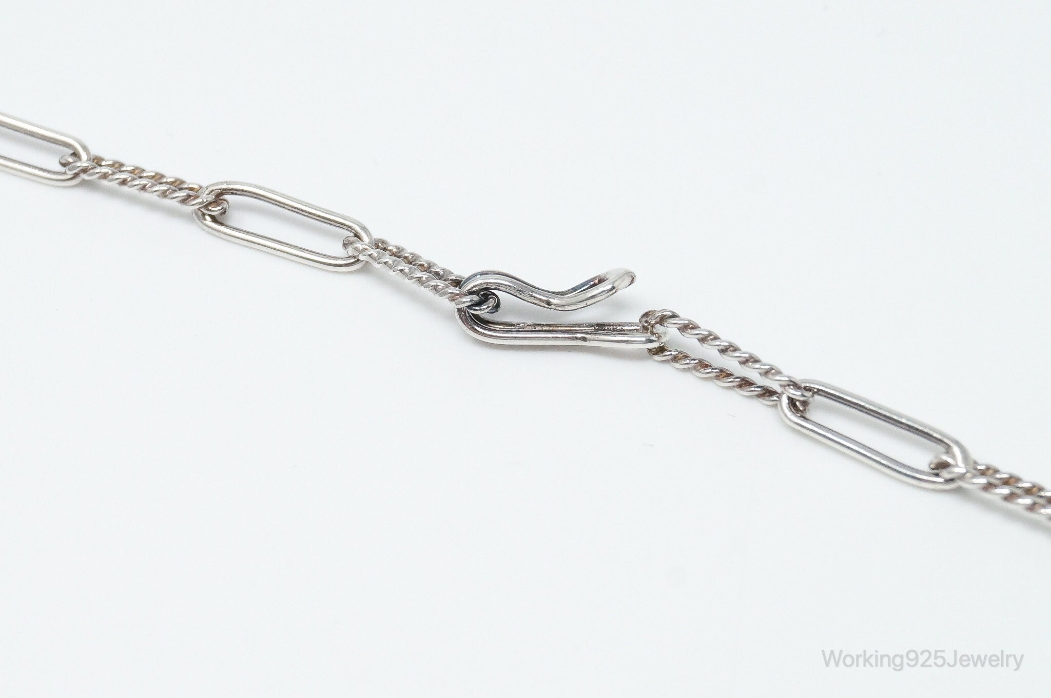 Vintage Modernist Link Sterling Silver Chain Necklace | Jewelry > Necklaces > Pendants | Wiccan Center