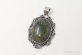 Vintage Large Southwest Style African Turquoise Sterling Silver Pendant | Jewelry > Necklaces > Pendants | Wiccan Center